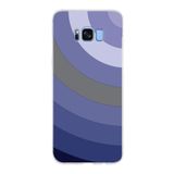 PrintiFy Samsung Galaxy S8 Plus ile Uyumlu Kapak Renk Cümbüşü D Lila Tasarımlı 1mm Fit Şeffaf Silikon Kılıf