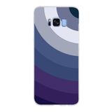 PrintiFy Samsung Galaxy S8 Plus ile Uyumlu Kapak Renk Cümbüşü E Mavi Tasarımlı 1mm Fit Şeffaf Silikon Kılıf