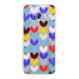 PrintiFy Samsung Galaxy S8 Plus ile Uyumlu Water Color 1 Kamera Korumalı Şeffaf Kılıf