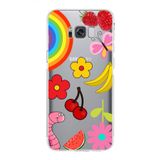 PrintiFy Samsung Galaxy S8 Plus ile Uyumlu Water Color 5 Kamera Korumalı Şeffaf Kılıf