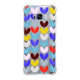 PrintiFy Samsung Galaxy S8 Plus Uyumlu Water Color 1 Baskılı Şeffaf Köşe Korumalı Antişok Kılıf
