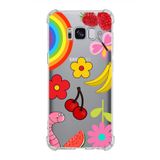 PrintiFy Samsung Galaxy S8 Plus Uyumlu Water Color 5 Baskılı Şeffaf Köşe Korumalı Antişok Kılıf