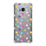 PrintiFy Samsung Galaxy S8 Plus Uyumlu Water Color 6 Baskılı Şeffaf Köşe Korumalı Antişok Kılıf