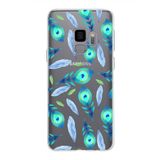 PrintiFy Samsung Galaxy S9 ile Uyumlu 1mm Slim Fit Nazar Boncuğu 3 Baskılı Şeffaf Kılıf