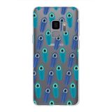 PrintiFy Samsung Galaxy S9 ile Uyumlu 1mm Slim Fit Nazar Boncuğu 4 Baskılı Şeffaf Kılıf