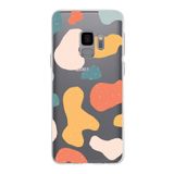 PrintiFy Samsung Galaxy S9 ile Uyumlu Kapak Grunge Tasarımlı 1mm Fit Şeffaf Silikon Kılıf