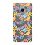PrintiFy Samsung Galaxy S9 ile Uyumlu Kapak Memphis Desen - B Tasarımlı Kamera Korumalı Şeffaf Silikon Kılıf