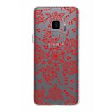 PrintiFy Samsung Galaxy S9 ile Uyumlu Kapak Nostalji Desen - E Tasarımlı 1mm Fit Şeffaf Silikon Kılıf