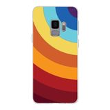 PrintiFy Samsung Galaxy S9 ile Uyumlu Kapak Renk Cümbüşü A Kırmızı Tasarımlı 1mm Fit Şeffaf Silikon Kılıf