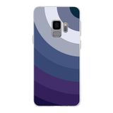 PrintiFy Samsung Galaxy S9 ile Uyumlu Kapak Renk Cümbüşü E Mavi Tasarımlı 1mm Fit Şeffaf Silikon Kılıf