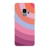 PrintiFy Samsung Galaxy S9 ile Uyumlu Kapak Renk Cümbüşü F Pembe Tasarımlı 1mm Fit Şeffaf Silikon Kılıf