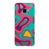 PrintiFy Samsung Galaxy S9 ile Uyumlu Kapak Renkli Desen A Kırmızı Tasarımlı 1mm Fit Şeffaf Silikon Kılıf