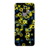PrintiFy Samsung Galaxy S9 ile Uyumlu Kapak Semboller Tasarımlı 1mm Fit Şeffaf Silikon Kılıf
