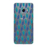 PrintiFy Samsung Galaxy S9 ile Uyumlu Nazar Boncuğu 4 Baskılı Kamera Korumalı Şeffaf Silikon Kılıf