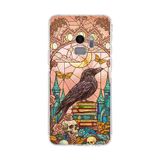 PrintiFy Samsung Galaxy S9 ile Uyumlu Vitray Bilge Kuzgun Tasarımlı Şeffaf Silikon Kılıf