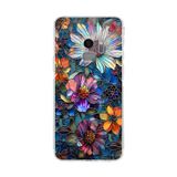 PrintiFy Samsung Galaxy S9 ile Uyumlu Vitray Mücevher Flora Tasarımlı Şeffaf Silikon Kılıf