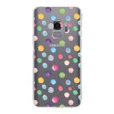 PrintiFy Samsung Galaxy S9 ile Uyumlu Water Color 6 Kamera Korumalı Şeffaf Kılıf