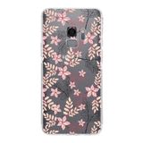 PrintiFy Samsung Galaxy S9 Kamera Korumalı Kapak Floral Kırmızı Tasarımlı Şeffaf Kılıf