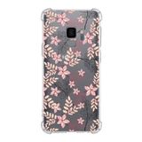 Printify Samsung Galaxy S9 Köşe Korumalı Antişok Kapak Floral Kırmızı Tasarımlı Şeffaf Kılıf