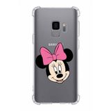Printify Samsung Galaxy S9 Köşe Korumalı Antişok Kapak Minnie Mouse Tasarımlı Şeffaf Kılıf