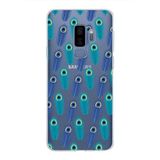 PrintiFy Samsung Galaxy S9 Plus ile Uyumlu 1mm Slim Fit Nazar Boncuğu 4 Baskılı Şeffaf Kılıf