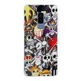 PrintiFy Samsung Galaxy S9 Plus ile Uyumlu Kapak Anime Tasarımlı 1mm Fit Şeffaf Silikon Kılıf
