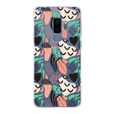 PrintiFy Samsung Galaxy S9 Plus ile Uyumlu Kapak Memphis Desen - 1 Tasarımlı 1mm Fit Şeffaf Silikon Kılıf