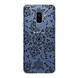 PrintiFy Samsung Galaxy S9 Plus ile Uyumlu Kapak Nostalji Desen - B Tasarımlı 1mm Fit Şeffaf Silikon Kılıf