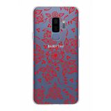 PrintiFy Samsung Galaxy S9 Plus ile Uyumlu Kapak Nostalji Desen - E Tasarımlı 1mm Fit Şeffaf Silikon Kılıf