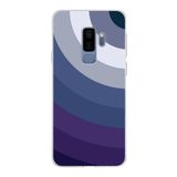 PrintiFy Samsung Galaxy S9 Plus ile Uyumlu Kapak Renk Cümbüşü E Mavi Tasarımlı 1mm Fit Şeffaf Silikon Kılıf
