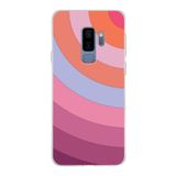 PrintiFy Samsung Galaxy S9 Plus ile Uyumlu Kapak Renk Cümbüşü F Pembe Tasarımlı 1mm Fit Şeffaf Silikon Kılıf