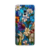 PrintiFy Samsung Galaxy S9 Plus ile Uyumlu Vitray Mavi Bahar Tasarımlı Şeffaf Silikon Kılıf