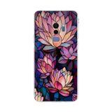 PrintiFy Samsung Galaxy S9 Plus ile Uyumlu Vitray Sessiz Lotus Tasarımlı Şeffaf Silikon Kılıf