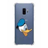 Printify Samsung Galaxy S9 Plus Köşe Korumalı Antişok Kapak Donald Duck Tasarımlı Şeffaf Kılıf