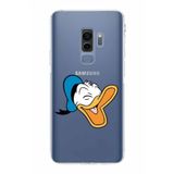 PrintiFy Samsung Galaxy S9 Plus Uyumlu Kamera Korumalı Kapak Donald Duck E Tasarımlı Şeffaf Kılıf