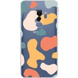 Printify Samsung Galaxy S9 Plus Uyumlu Kamera Korumalı Kapak Grunge Tasarımlı Şeffaf Kılıf