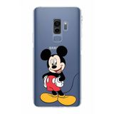 PrintiFy Samsung Galaxy S9 Plus Uyumlu Kamera Korumalı Kapak Mickey Mouse E Tasarımlı Şeffaf Kılıf