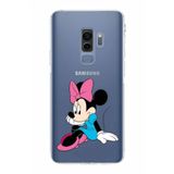 PrintiFy Samsung Galaxy S9 Plus Uyumlu Kamera Korumalı Kapak Minnie Mouse E Tasarımlı Şeffaf Kılıf