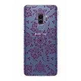 PrintiFy Samsung Galaxy S9 Plus Uyumlu Kamera Korumalı Kapak Nostalji Desen F Tasarımlı Şeffaf Kılıf