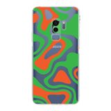 PrintiFy Samsung Galaxy S9 Plus Uyumlu Kamera Korumalı Kapak Renkli Desen E Tasarımlı Şeffaf Kılıf