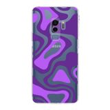 PrintiFy Samsung Galaxy S9 Plus Uyumlu Kamera Korumalı Kapak Renkli Desen F Tasarımlı Şeffaf Kılıf