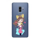 PrintiFy Samsung Galaxy S9 Plus Uyumlu Kamera Korumalı Kapak Vespagirl Tasarımlı Şeffaf Kılıf