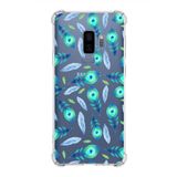 PrintiFy Samsung Galaxy S9 Plus Uyumlu Nazar Boncuğu 3 Baskılı Şeffaf Köşe Korumalı Antişok Kılıf