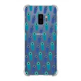 PrintiFy Samsung Galaxy S9 Plus Uyumlu Nazar Boncuğu 4 Baskılı Şeffaf Köşe Korumalı Antişok Kılıf