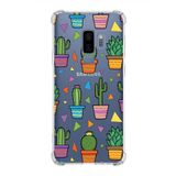 PrintiFy Samsung Galaxy S9 Plus Uyumlu Water Color 4 Baskılı Şeffaf Köşe Korumalı Antişok Kılıf