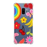 PrintiFy Samsung Galaxy S9 Plus Uyumlu Water Color 5 Baskılı Şeffaf Köşe Korumalı Antişok Kılıf