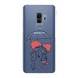 PrintiFy Samsung Galaxy S9 Uyumlu Kamera Korumalı Kapak Aşk Tasarımlı Şeffaf Kılıf