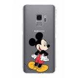 PrintiFy Samsung Galaxy S9 Uyumlu Kamera Korumalı Kapak Mickey Mouse D Tasarımlı Şeffaf Kılıf