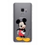 PrintiFy Samsung Galaxy S9 Uyumlu Kamera Korumalı Kapak Mickey Mouse E Tasarımlı Şeffaf Kılıf
