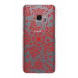 PrintiFy Samsung Galaxy S9 Uyumlu Kamera Korumalı Kapak Nostalji Desen E Tasarımlı Şeffaf Kılıf